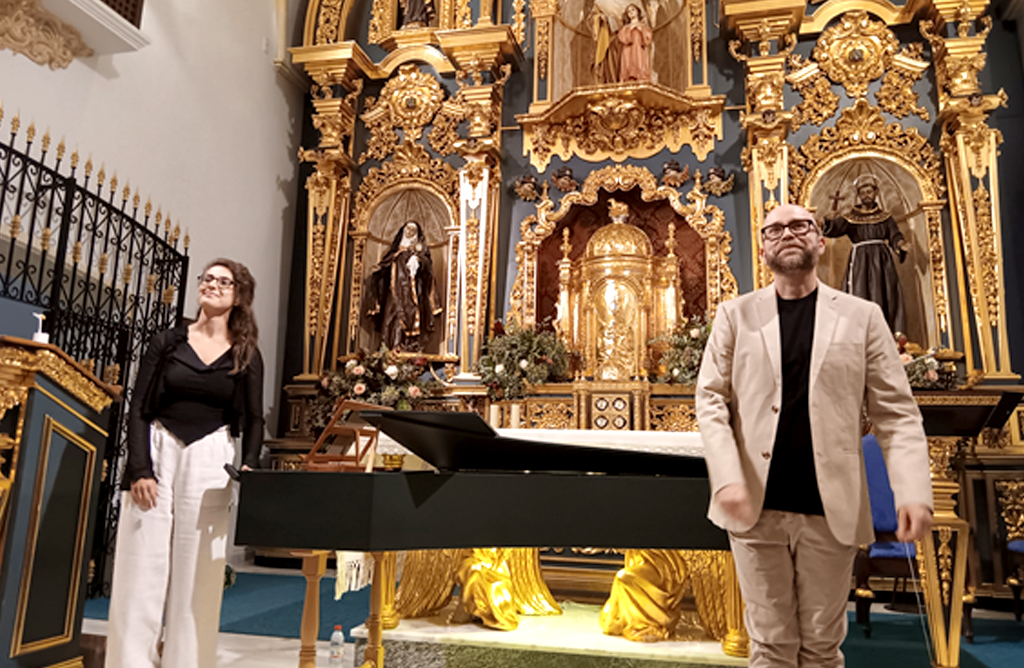 El cotratenor Pedro Pérez volverá a actuar en Totana con su Music for a While, acompañado por Marina López al clavecín